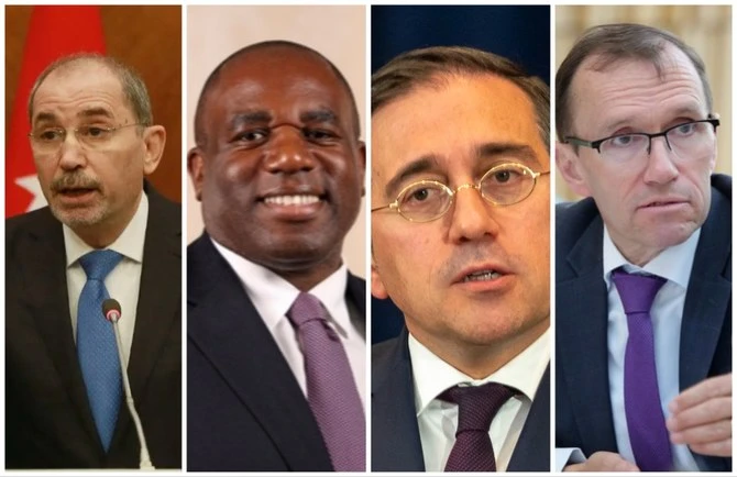 Le ministre jordanien des affaires étrangères discute des tensions au Moyen-Orient avec ses homologues espagnol, norvégien et britannique