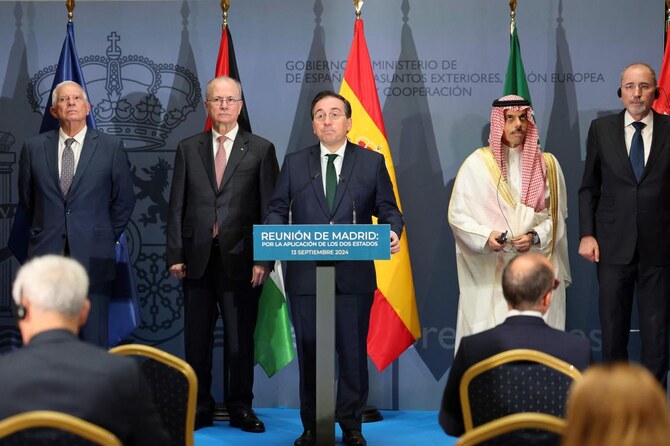 Proche-Orient: à Madrid, des pays arabes et européens plaident à nouveau pour la solution à deux Etats
