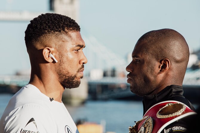 Les stars de la boxe Anthony Joshua et Daniel Dubois s'affrontent à Londres