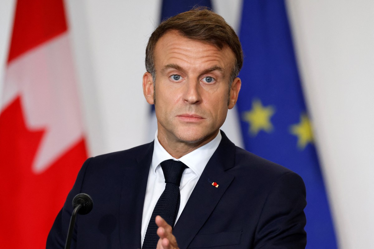 « Honte à vous »: Macron interpellé sur Gaza par des manifestants à Montréal