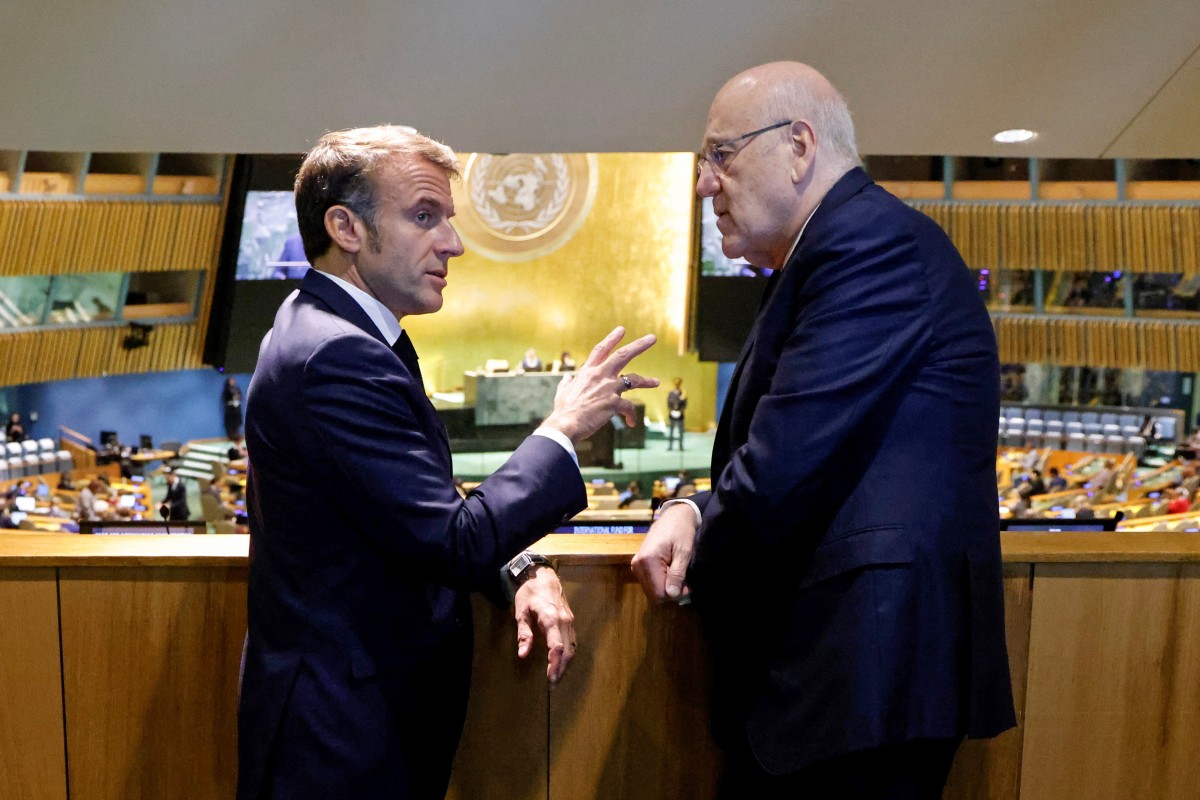 Entretien Macron-Mikati en amont de la conférence de soutien au Liban