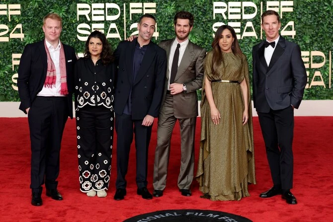 Andrew Garfield et Benedict Cumberbatch foulent le tapis rouge du RSIFF avant la projection émouvante de «We Live in Time»