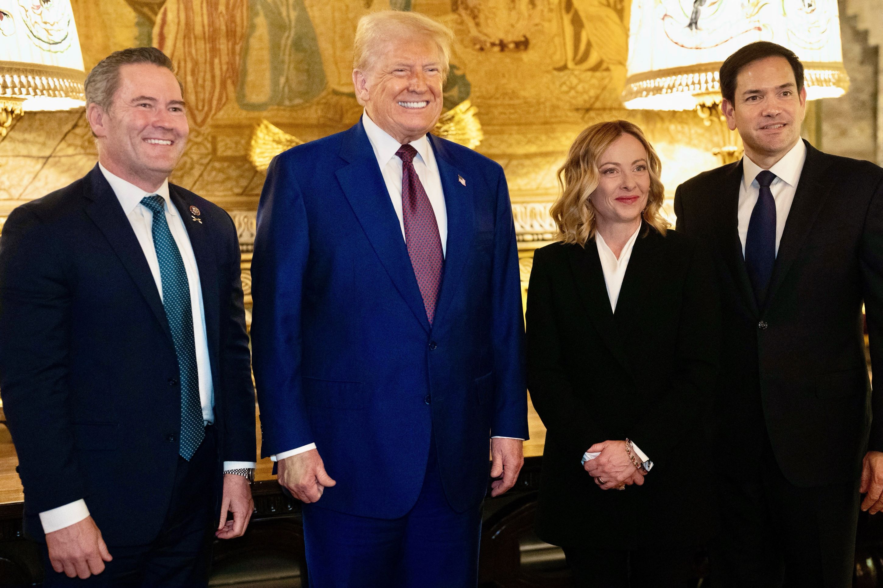 Giorgia Meloni a rendu visite à Donald Trump dans sa résidence de Floride