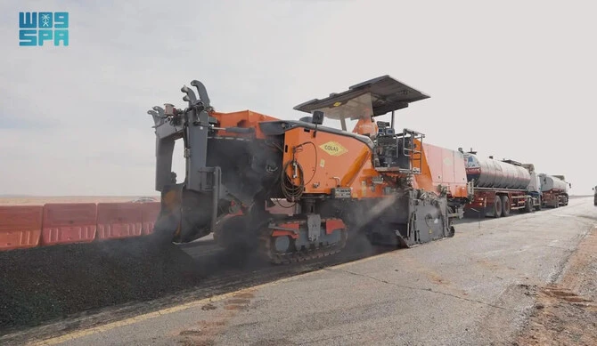 Première « route recyclée » construite en Arabie saoudite à Al-Ahsa
