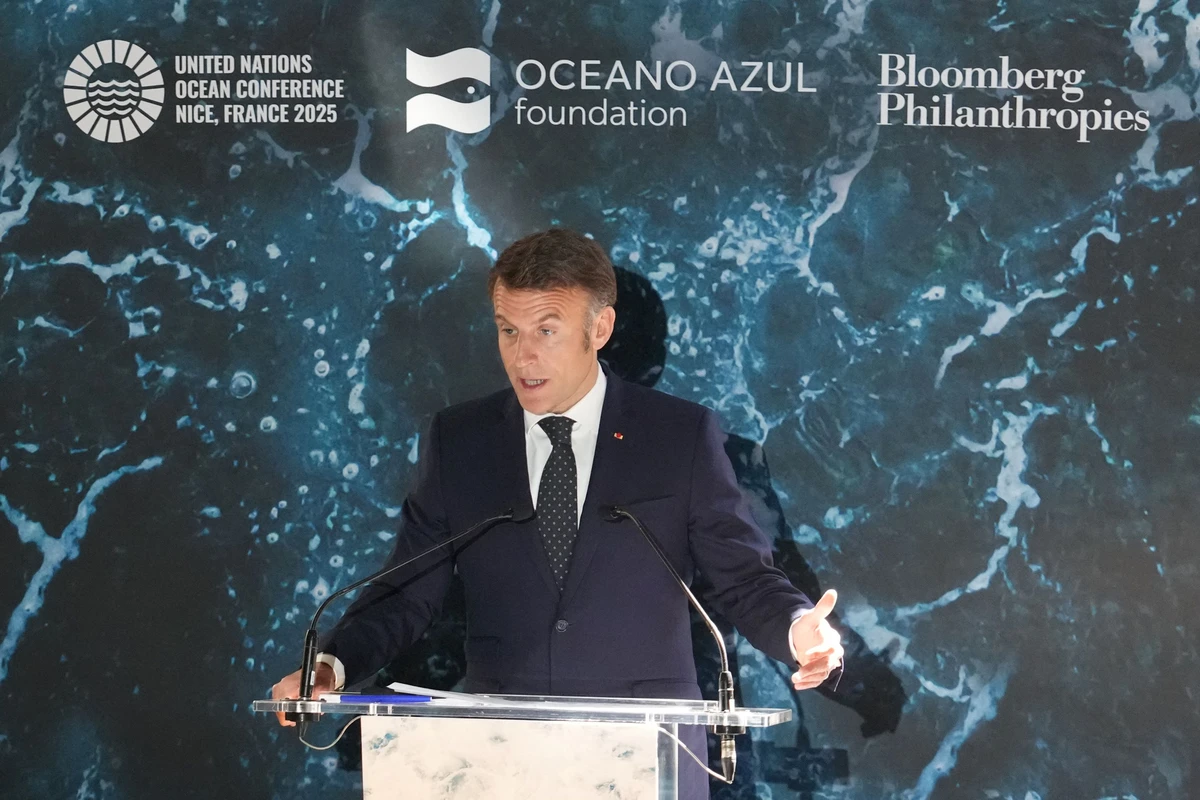 Macron fixe une série d'objectifs pour la conférence de l'ONU sur les océans en juin à Nice