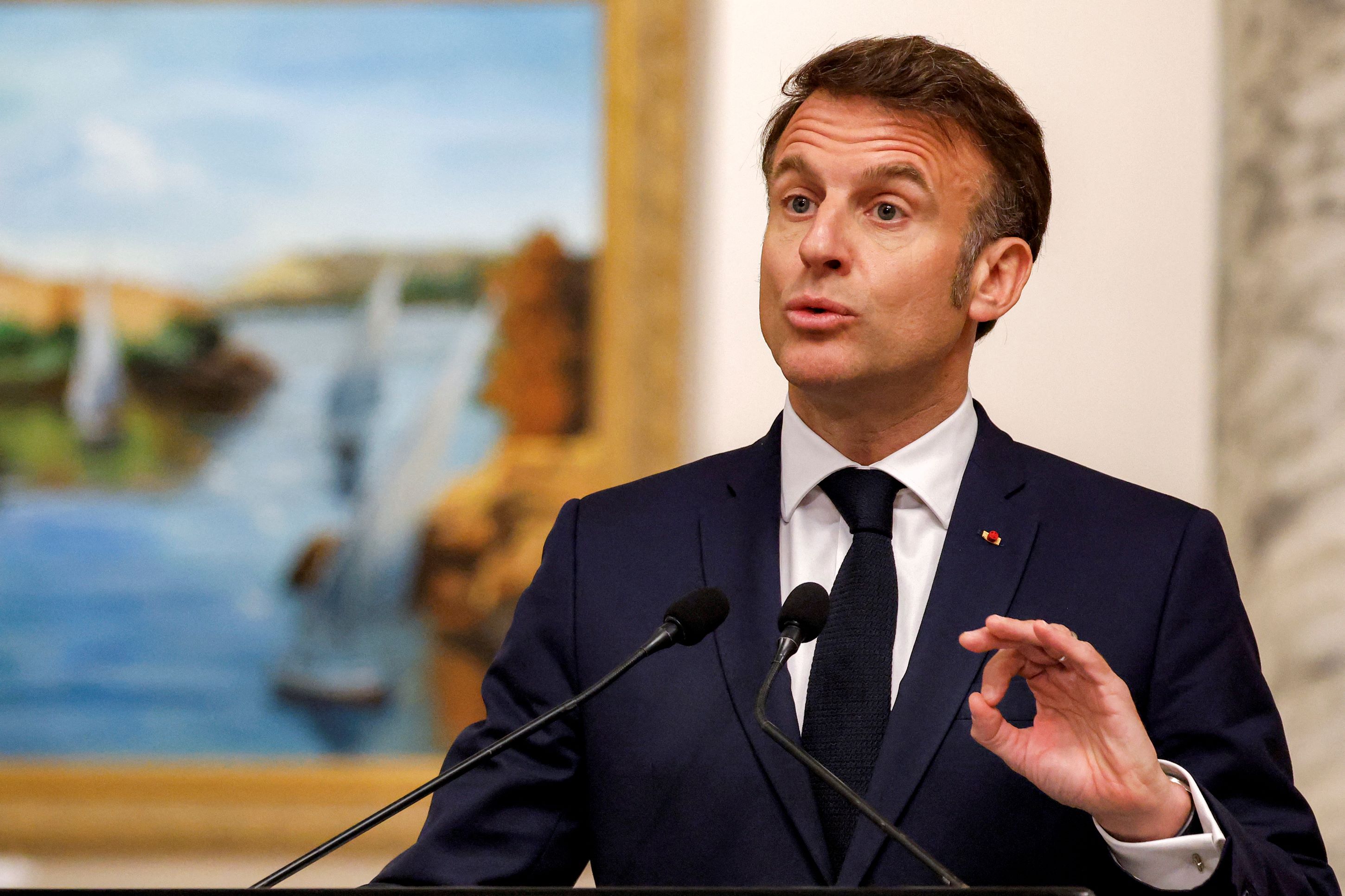 Au Caire, le président français déclare que le Hamas ne devait pas participer à la gouvernance de la ville de Gaza