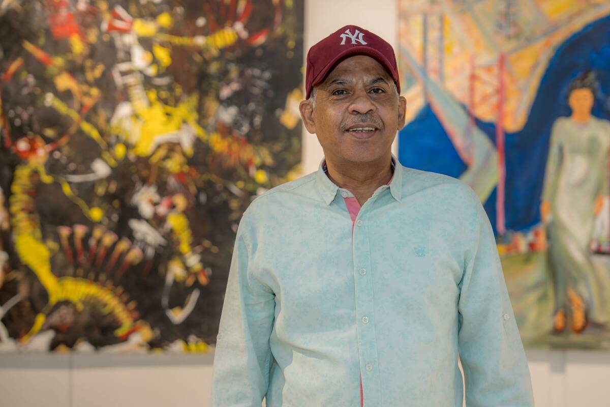 Nasser Al-Kharji, qui a fondé Art Connection, l'une des galeries participantes. (AN Photo/Huda Bashatah)