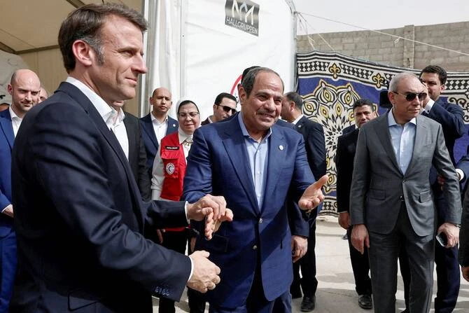 Aux confins de Gaza, Macron appelle à une reprise rapide de l'aide humanitaire
