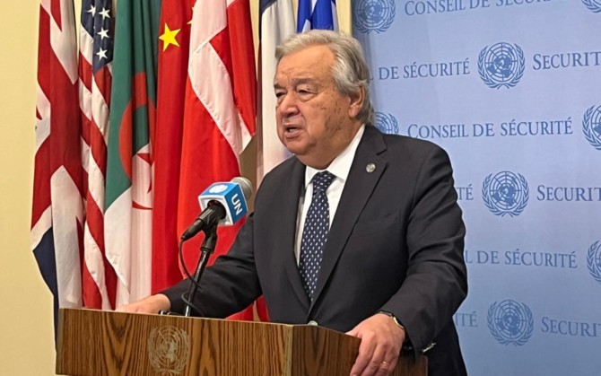 Guterres à Arab News: La communauté internationale a le devoir d'aider à la création d'un Etat palestinien