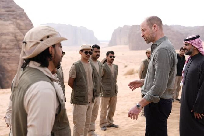 Le prince William explore AlUla et la réserve de Sharaan