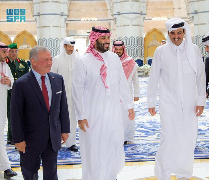 Pourparlers entre les dirigeants de l'Arabie saoudite, du Qatar et de la Jordanie autour de l'escalade militaire dans la région