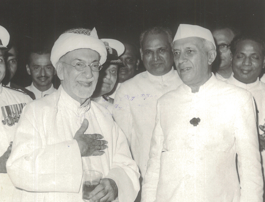 Prominent Saudi businessman Mohammed Ali Zainal with India’s first Prime Minister Jawaharlal Nehru. (Supplied)