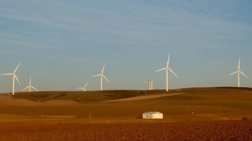 Wind turbines produce renewable energy outside Caledon, South Africa, May 20, 2020. (Reuters)
