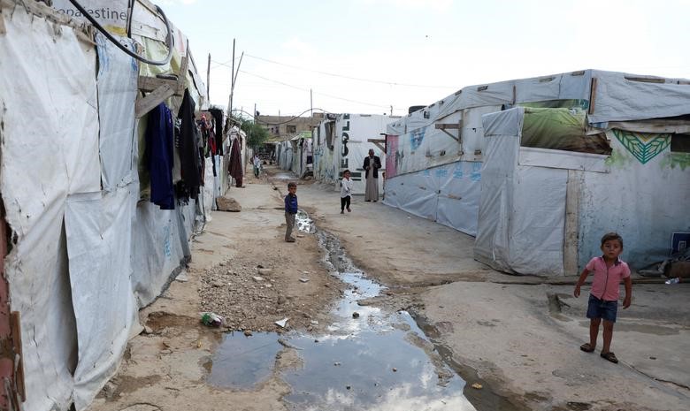 Syrian refugee children at a camp in Qab Elias, Lebanon's Bekaa Valley, Oct. 18, 2022. (Reuters)