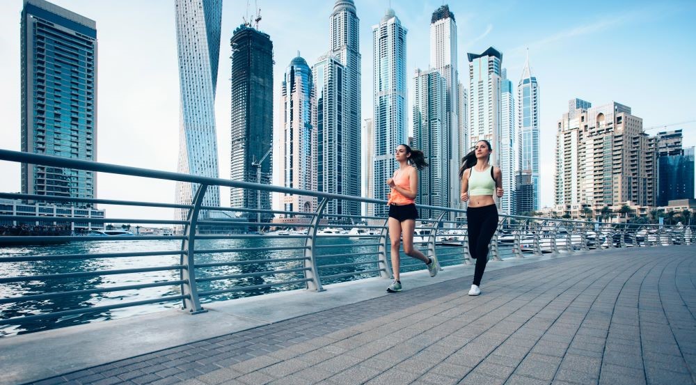 Runners in Dubai. (Getty Images)