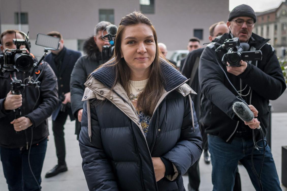 The Court of Arbitration for Sport (CAS) on Mar. 5, 2024 reduced the four-year doping ban imposed on Romania’s former world number one Simona Halep to nine months, which have already been served. (AFP)