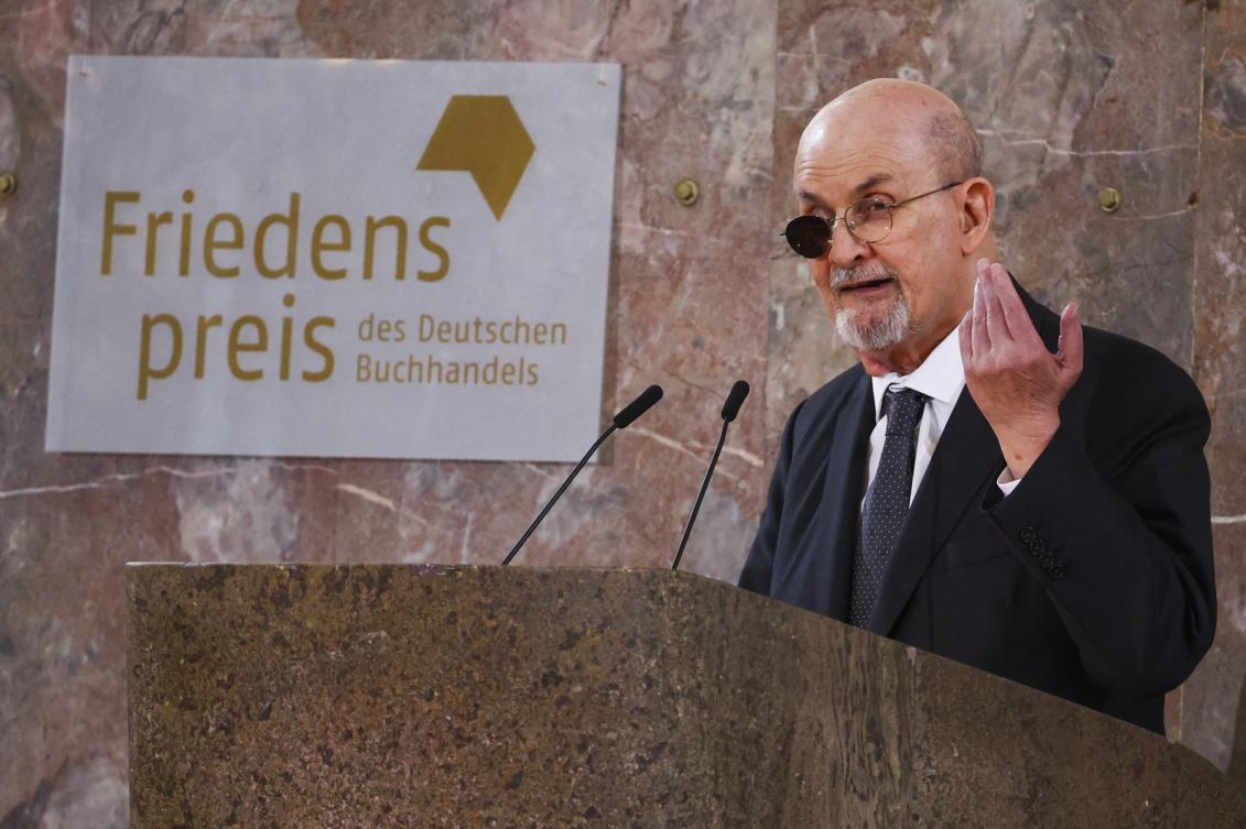 Rushdie said that generative AI writing tools could be a threat to more formulaic writers, however. (AFP/File)