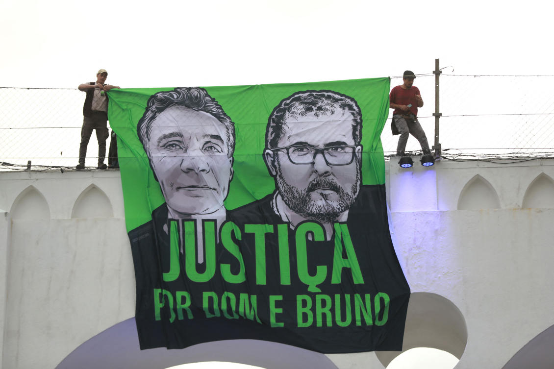 Brazilian indigenous expert Bruno Pereira and British journalist Dom Phillips were murdered while on a reporting mission in the Amazon rainforest. (AFP/File)
