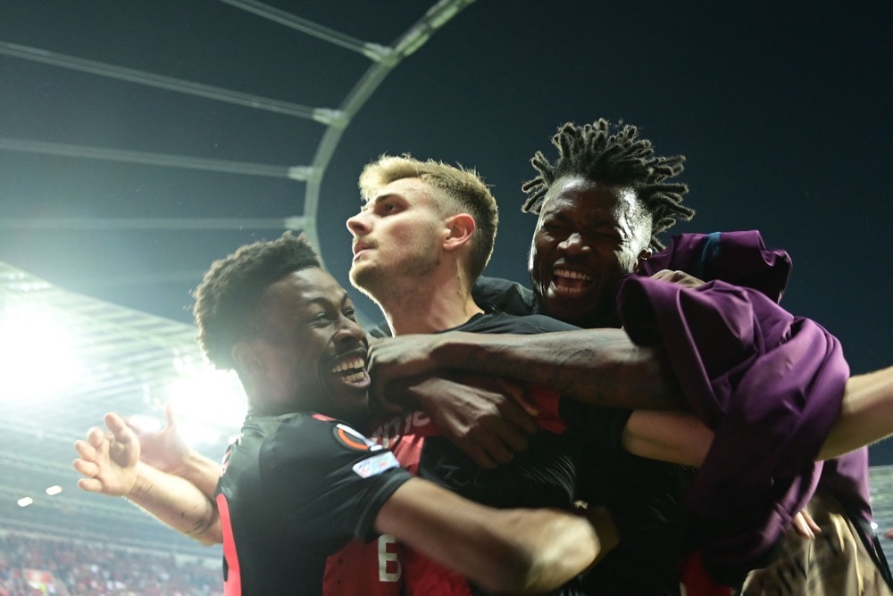 Leverkusen extend their unbeaten run to 49 games. (AFP)