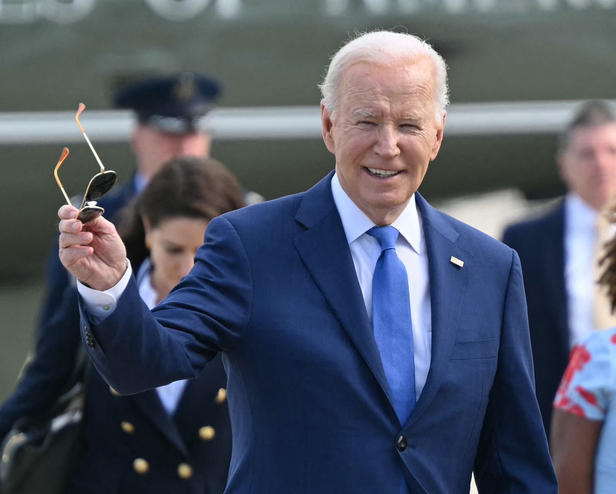 President Biden has made light of Trump’s bleach comment before, saying that Trump had injected himself and “it all went to his hair.” (AFP)