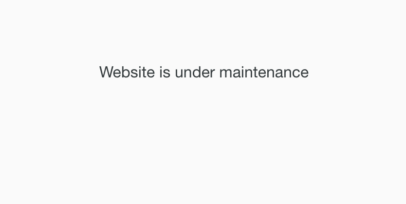 Columbialawreview.org showed the message "Website is under maintenance" on Tuesday. (screengrab)