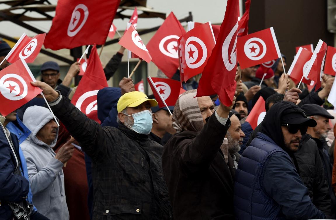 Saied’s supporters deny allegations that opposition politicians have been targeted for political reasons. (AFP/File)