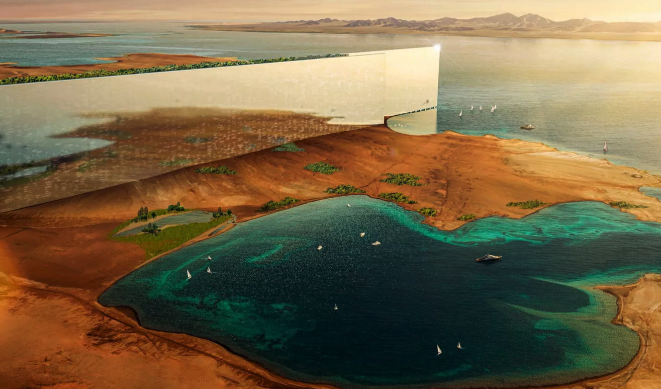 THE LINE, an ambitious Saudi project, is being built near the Red Sea. (NEOM)