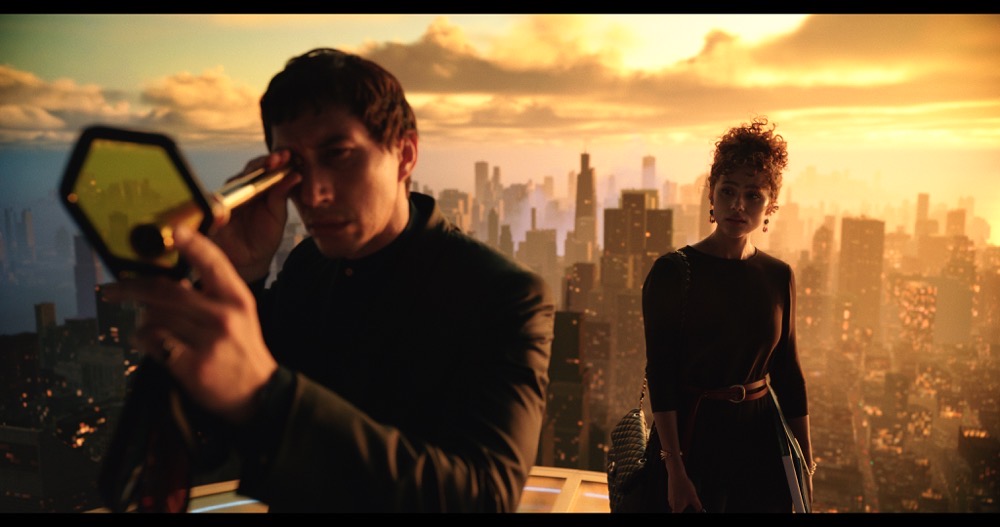 A scene from the film, “Megalopolis.” (Lionsgate via AP)
