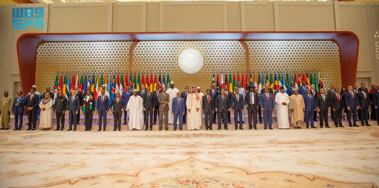 Family picture of the Saudi-African Summit in Riyadh on November 10, 2023. (SPA/File)