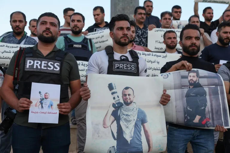 Local police from pro-Turkiye factions detained Kassem on August 26 in the city of Al-Bab, some 30 kilometers from the Turkish border. (Getty/File)