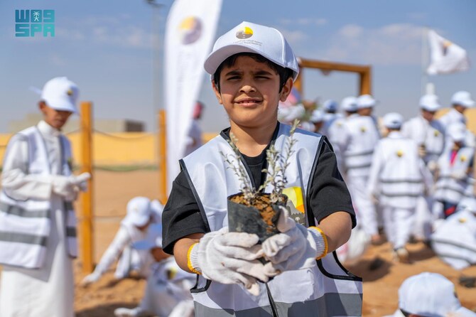 Training the youth to plant trees and care for them could help them develop a deeper connection with their environment. (SPA)