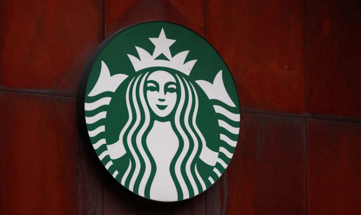A view shows the logo of an American coffee company, Starbucks, on a wall outside a coffee shop in Mexico City, Mexico July 24, 2024. (Reuters)