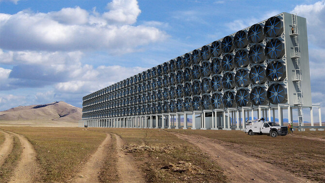 Aramco's direct air capture pilot plant marks a significant milestone in its mission to reduce emissions. (File)