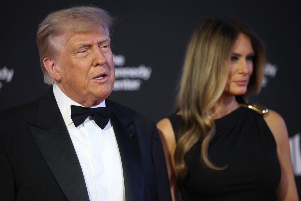 US President Donald Trump and first lady Melania Trump arrive at the Kennedy Center on June 11, 2025 in Washington, DC. (Getty Images/AFP)