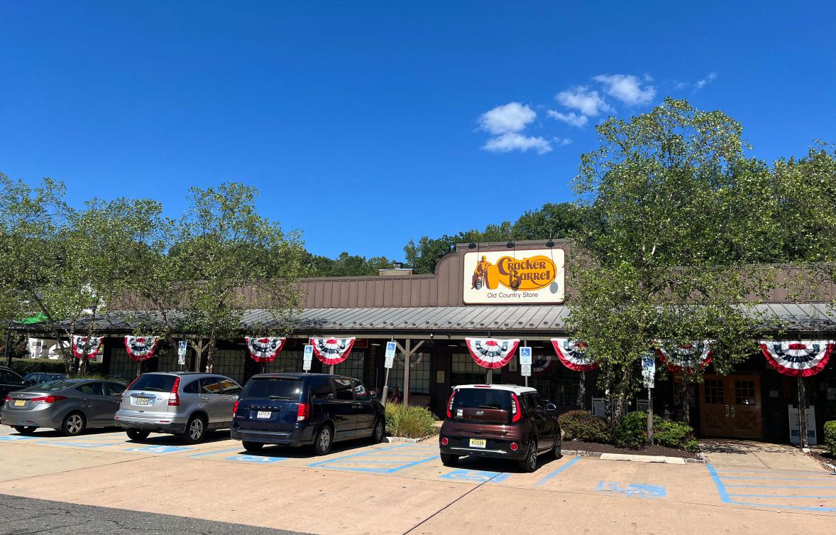 Cracker Barrel has a special place in the hearts of many Americans, offering country cuisine in a folksy ‘Old Country Store’ setting complete with rocking chairs and occasional country music performances. (AFP)