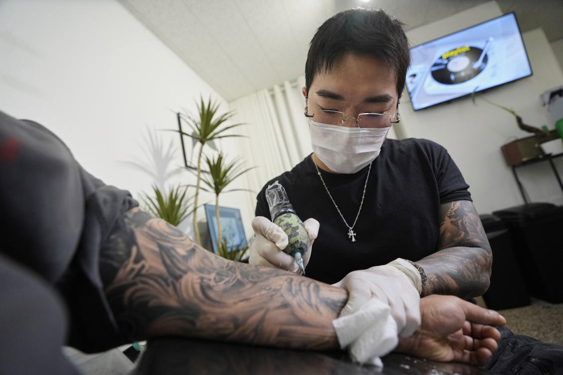 The current restrictions traces back to a 1992 Supreme Court verdict that defined cosmetic tattoos as medical procedures, citing health issues that could be caused by tattoo needles and ink. (AP)