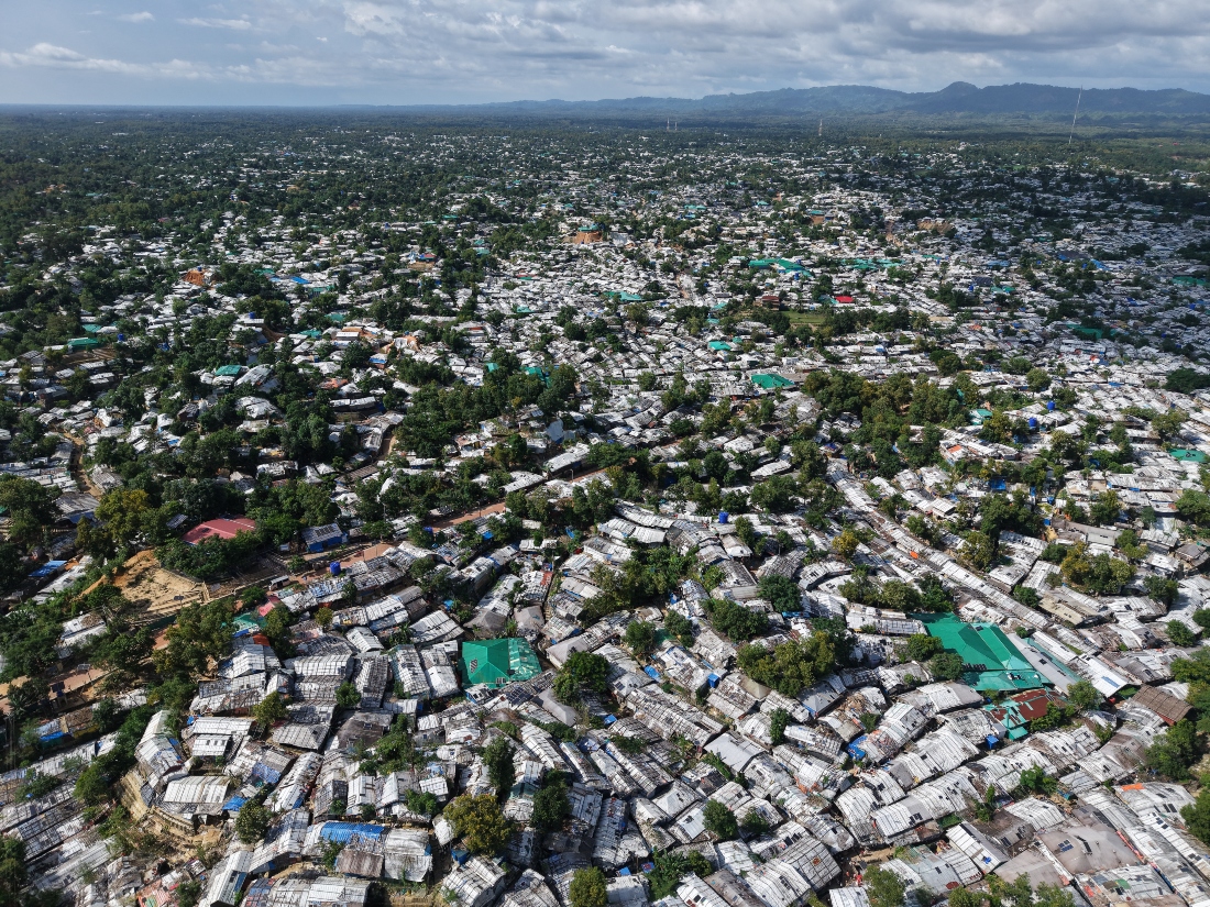 Yunus told the aid conference in Cox’s Bazar, the Rohingya camp was the “largest refugee camp in the world.” (AFP)
