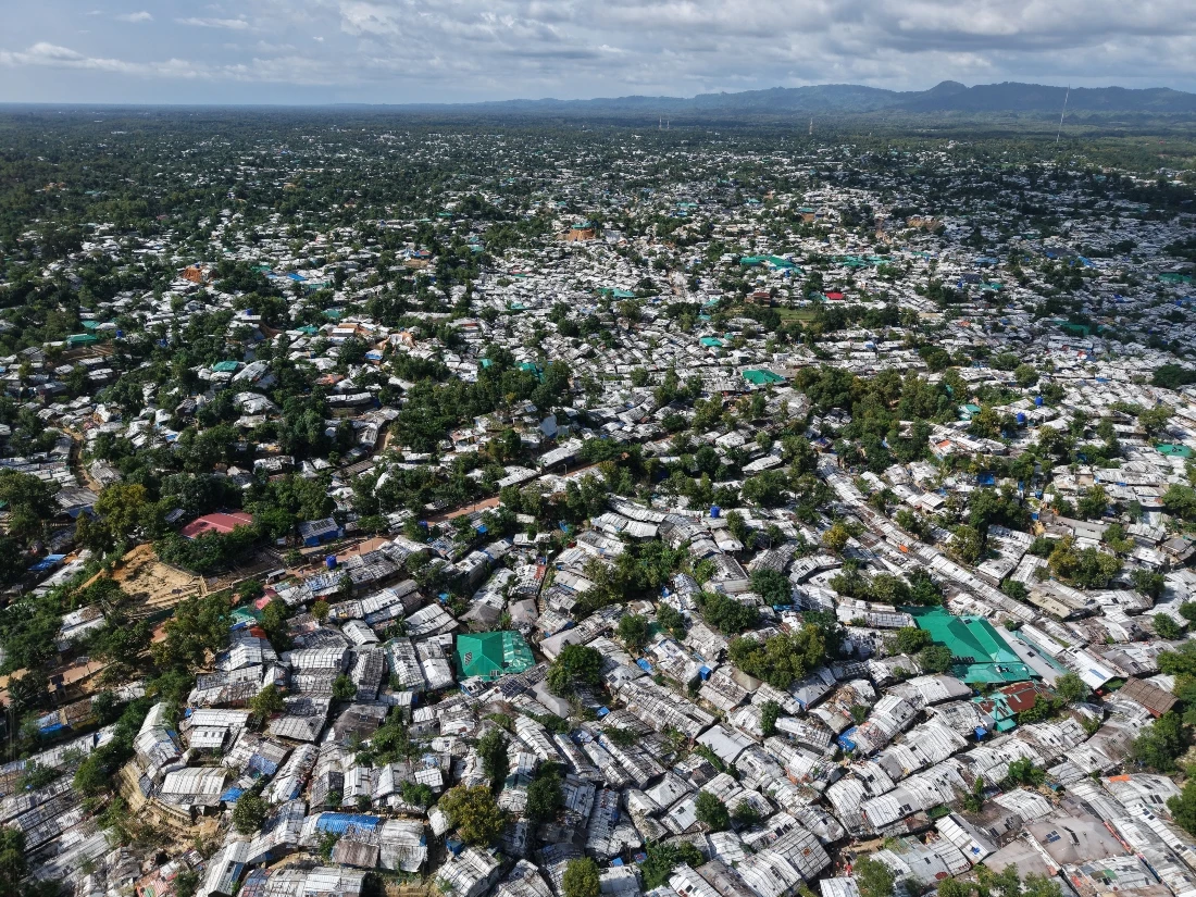 Yunus told the aid conference in Cox’s Bazar, the Rohingya camp was the “largest refugee camp in the world.” (AFP)