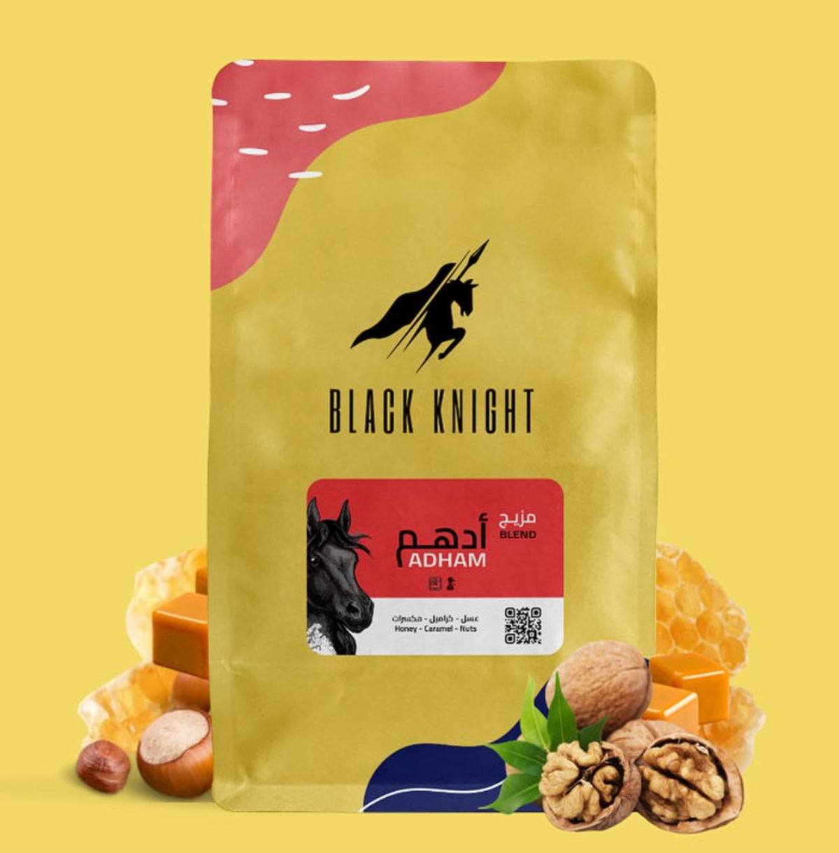 Adham blend: Rich, full-bodied, and naturally sweet, with clear notes of honey, caramel, and nuts. (X: @bkcoffeessa)