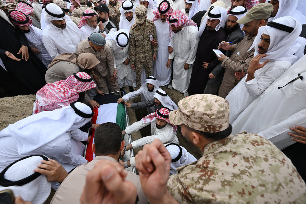 Since the start of the war, Kuwait’s military and Health Ministry have reported six deaths. (AFP)