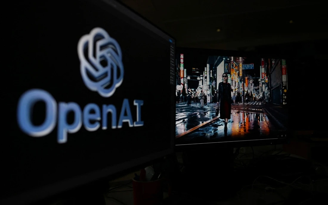 A photo shows a frame of a video generated by a new intelligence artificial tool. (AFP)