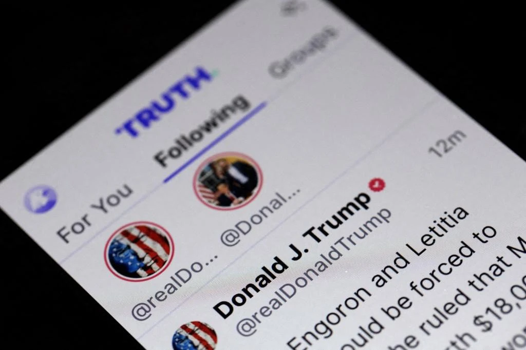 Trump has made several announcements through his Truth Social handle that have jolted markets worldwide, including his “Liberation Day” tariffs and posts regarding trade restrictions on China, making the platform a crucial feed for traders, businesses and financial institutions. (AFP/File)