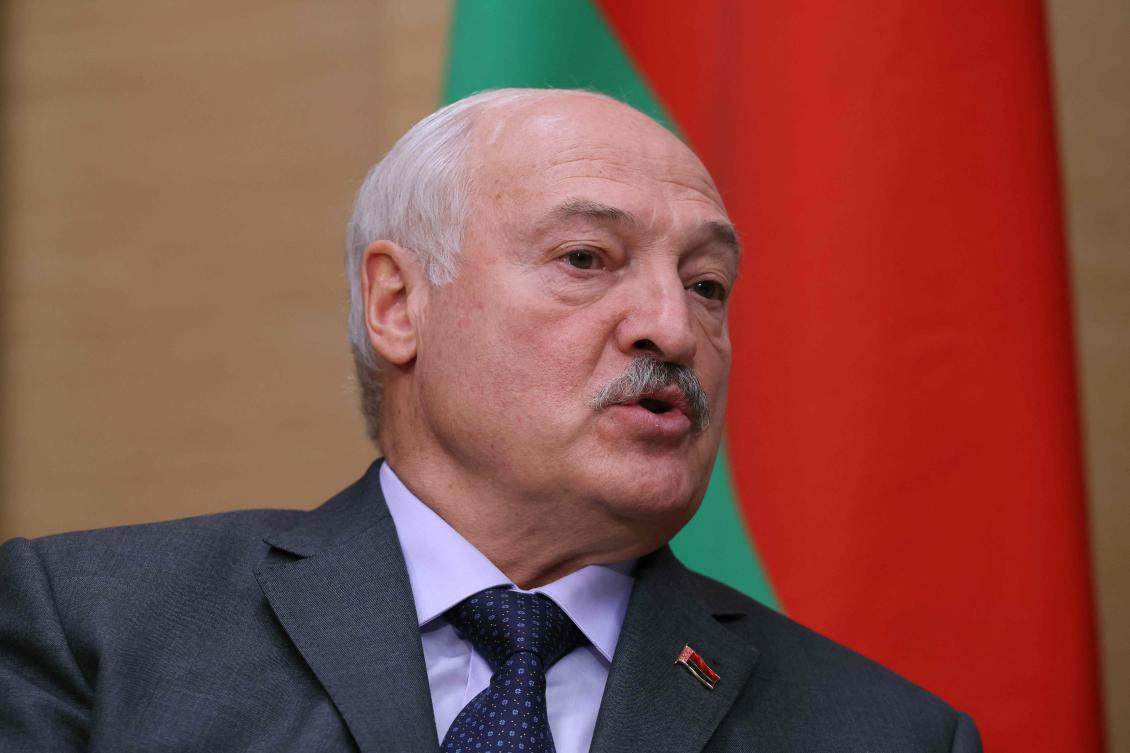 Belarus' President Alexander Lukashenko attends a meeting with Russian president at the Novo-Ogaryovo state residence, outside Moscow on August 29, 2026. (AFP)