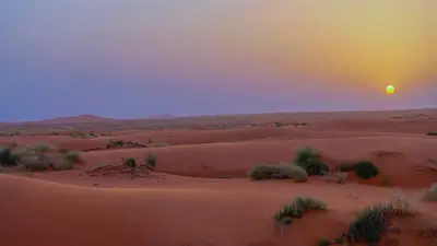 سحر الكثبان يتجلى في صحراء النفود الكبير بجنوب رفحاء