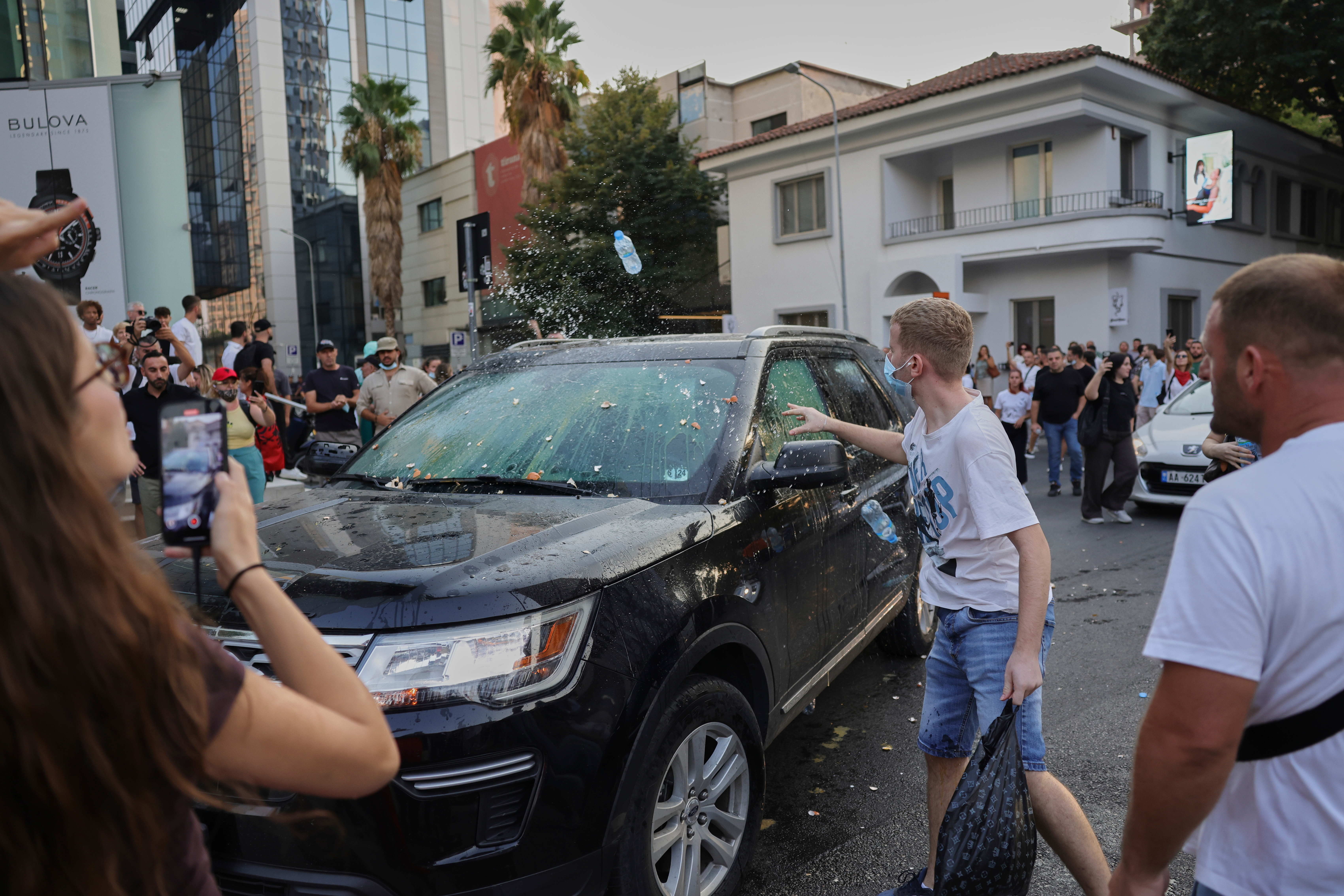Police clash with protesters against Trump-linked Albania project