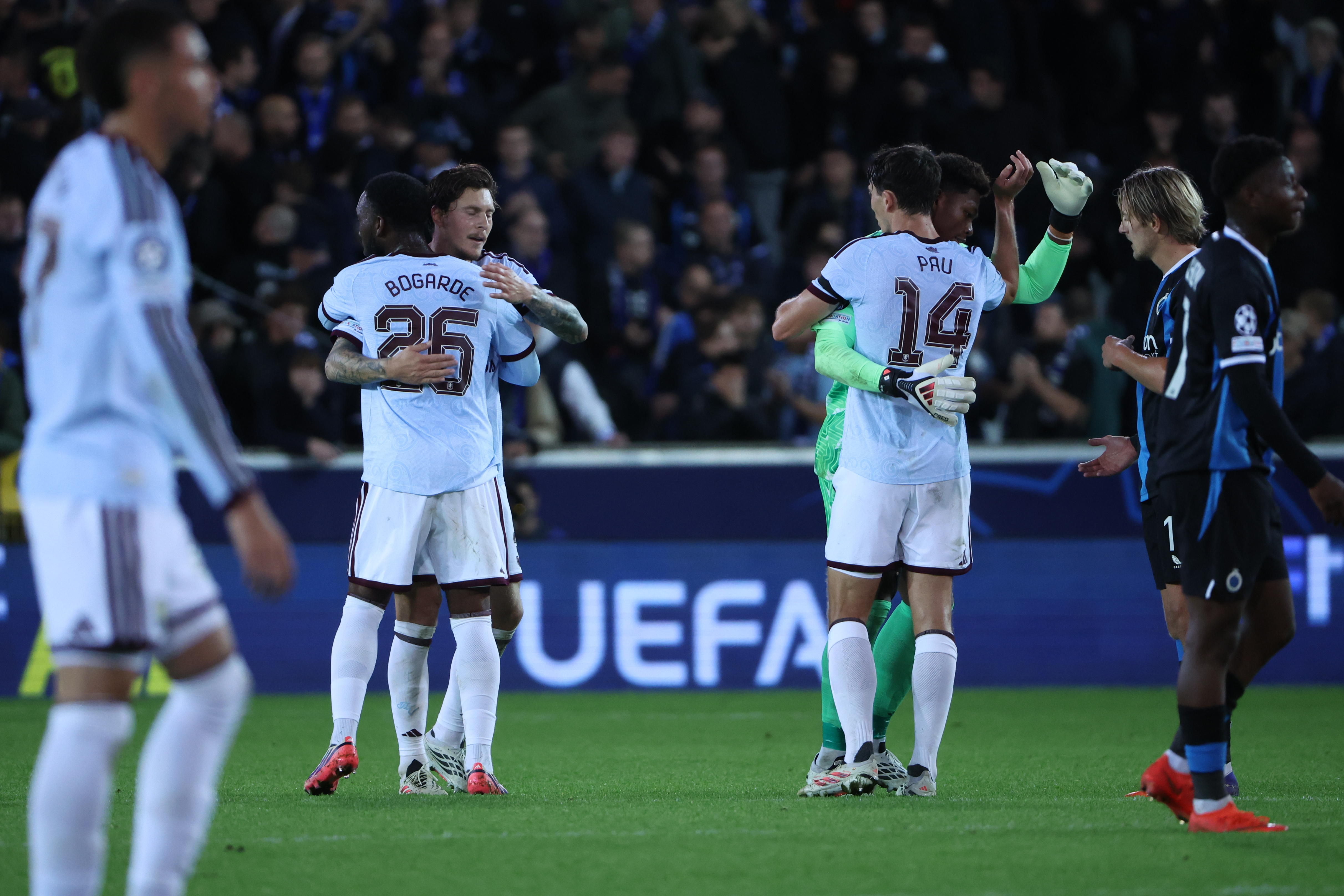 Villa end goal drought to beat Brugge in Champions League opener