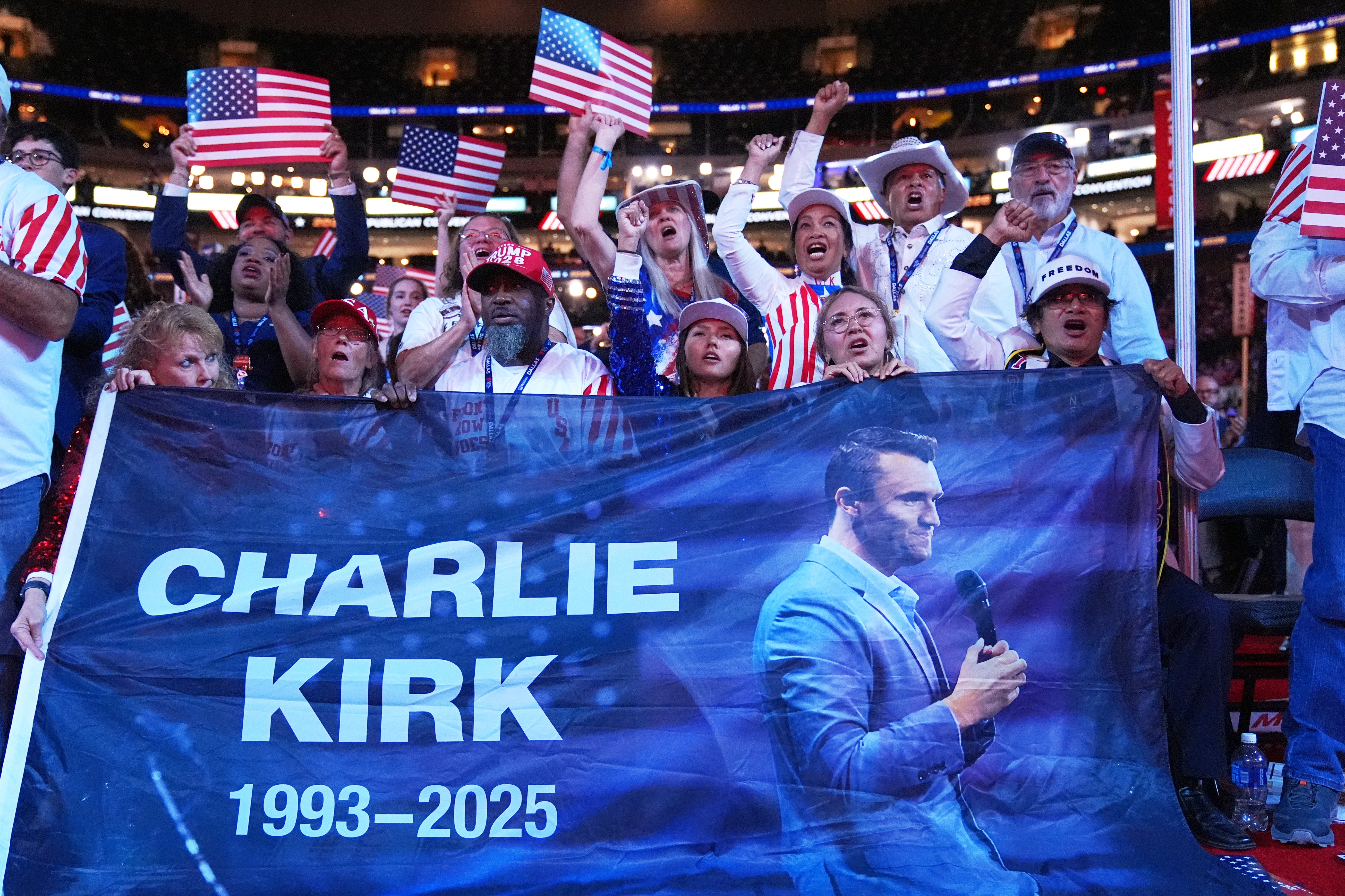 Republican convention pays tribute to Charlie Kirk one year after his killing