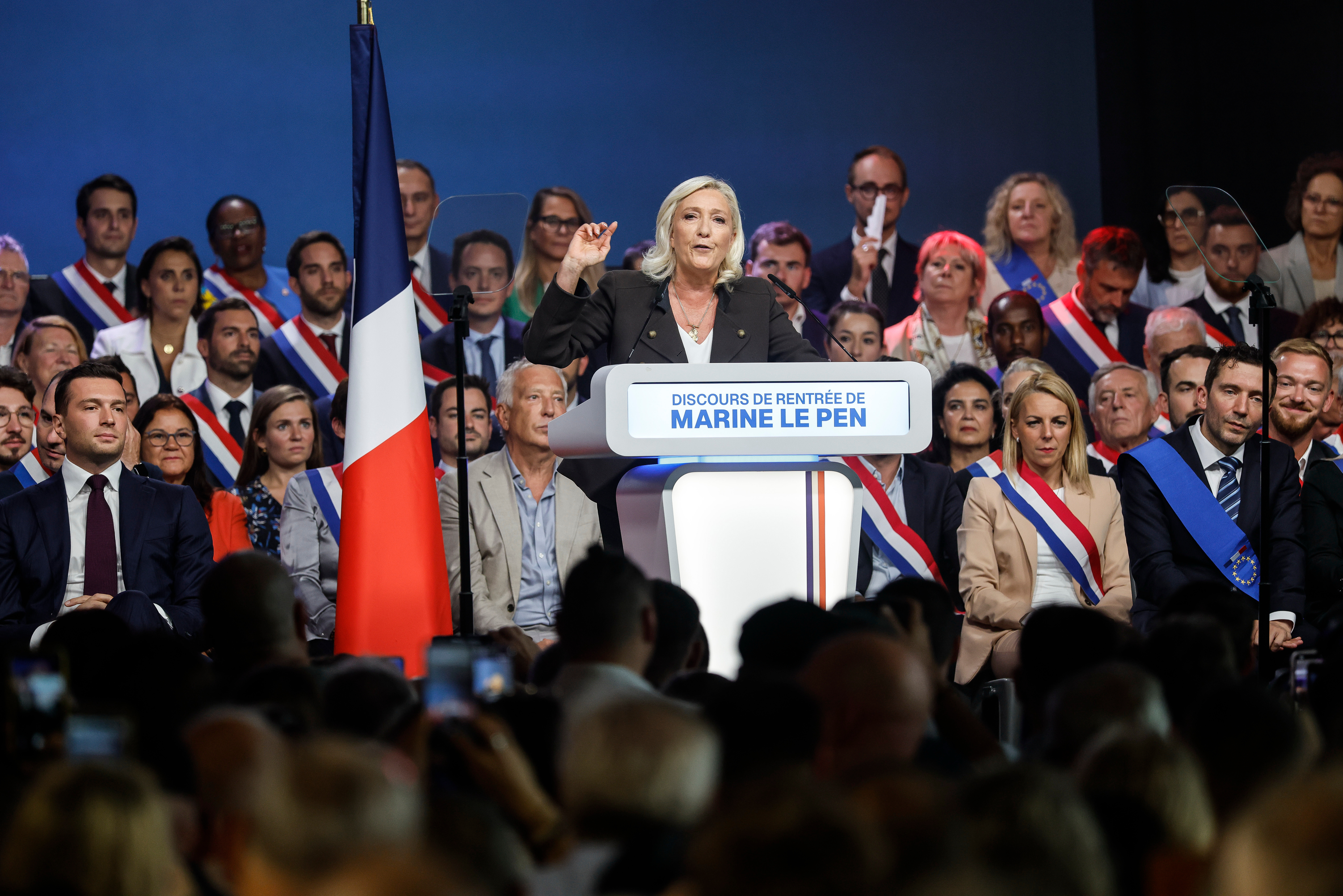 Russia cannot sway French through ‘intimidation’, Le Pen says