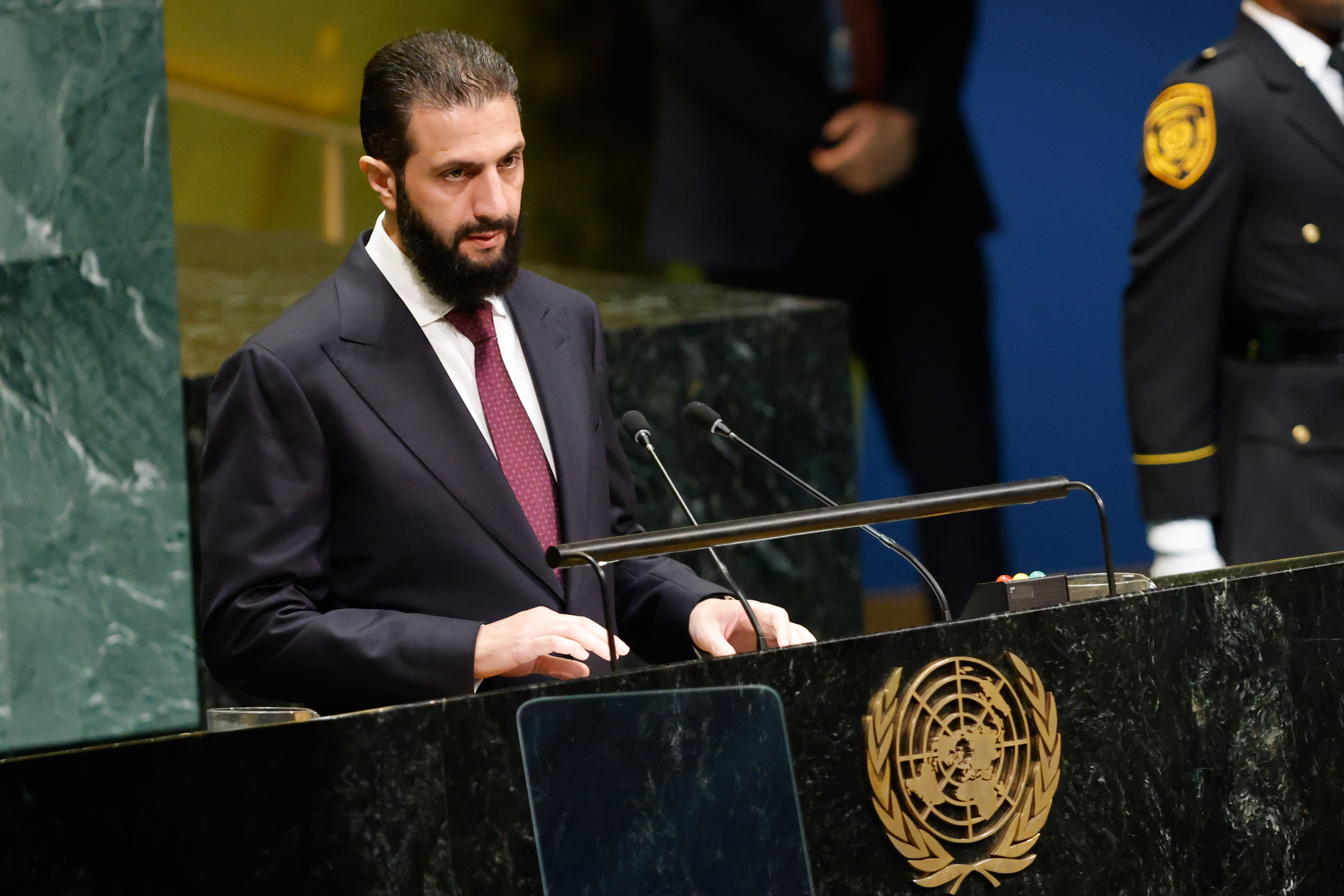 Regional security must be forged in Damascus, Syrian president tells UN